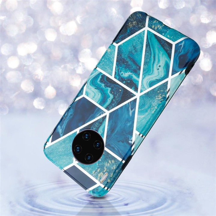 Actual product image Cadorabo IMD TPU Colorful Marble Cover (Mate 30 Pro)