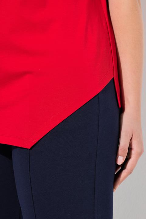 Actual product image Ulla Popken Asymmetric Pointed Hem Tee (42, 44)