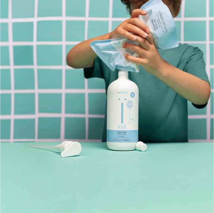 Image du produit Naïf Recharge de gel nettoyant pour bébés et enfants