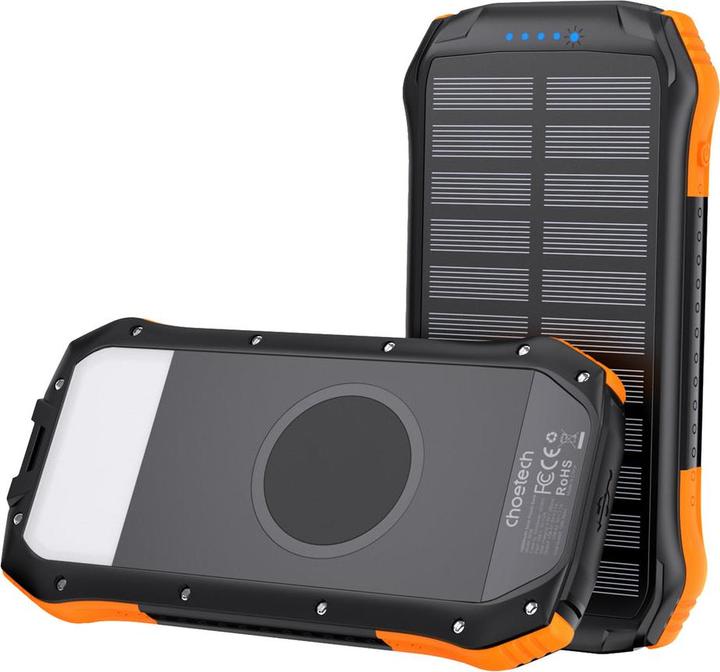 Image du produit Choetech Externer Akku mit Solarladung (10000 mAh, 5 W, 37 Wh)
