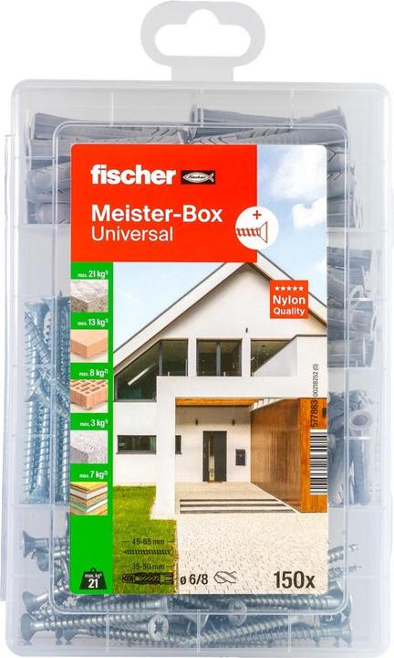 Produktbild Fischer Meister-Box Universal + S (150 Stk.)