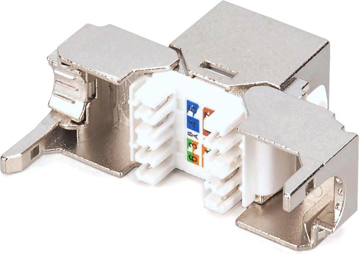 Actual product image Digitus CAT6A short keystone jack, shielded, tool-free installation (Keystone module)
