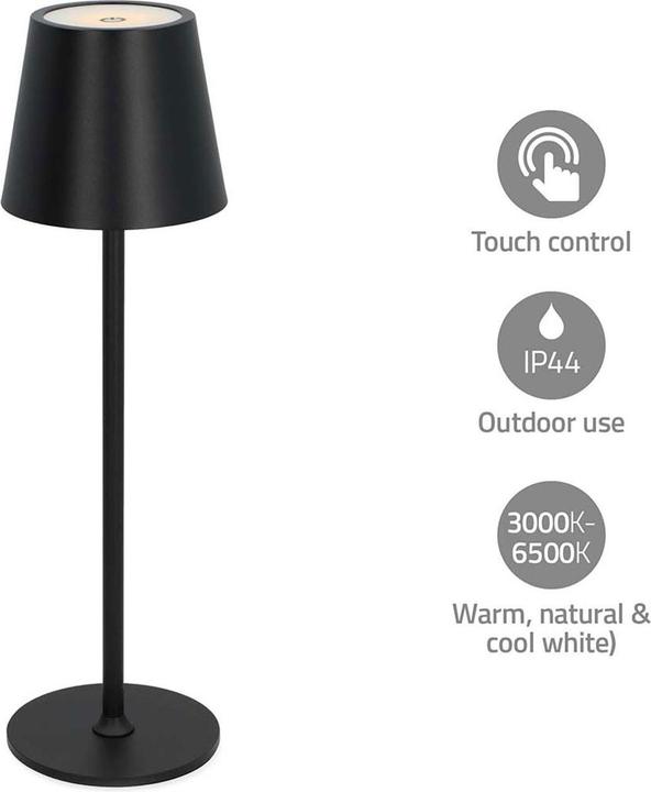 Actual product image Nedis LED table lamp | LED | 1.8 W | 150 lm | 3000 - 6000 K | black (150 lm)