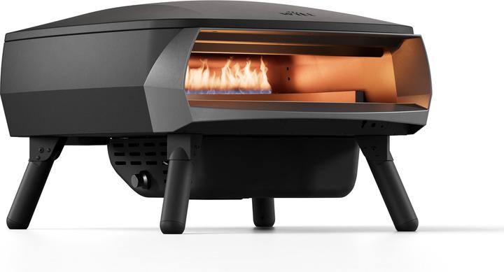 Produktbild Piccolo Rotante 16" EU schwarz / Pizzaofen / mit rotierendem Stein / Brenner C (Pizzaofen Gas)