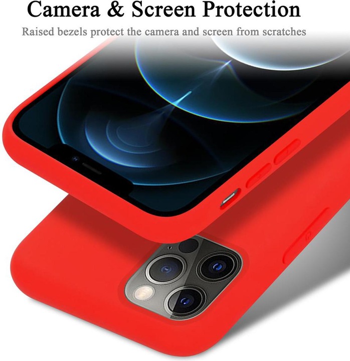 Actual product image Cadorabo TPU Liquid Silicone Case Cover (Apple iPhone 12, Realme 12 Pro+)