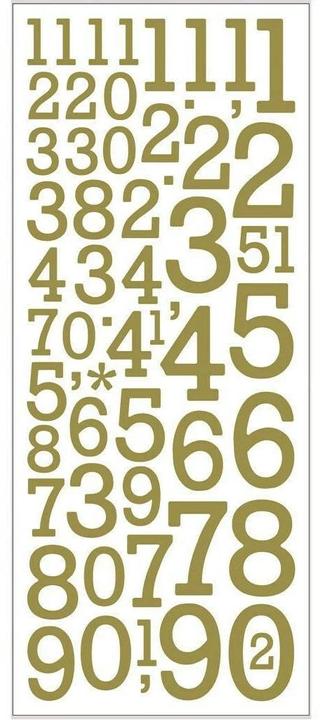 Actual product image Creativ Company Sticker numbers