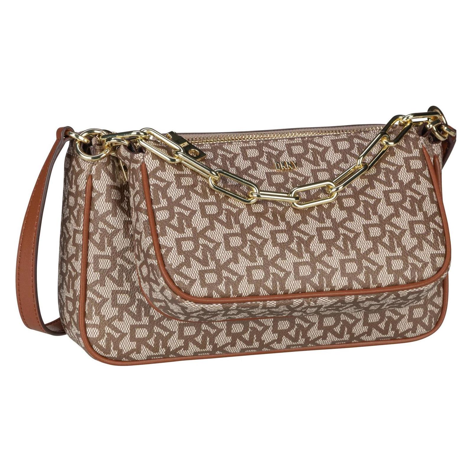 Dkny, Damen, Handtasche, Umhängetasche Lexi Double Demi Crossbody, Braun
