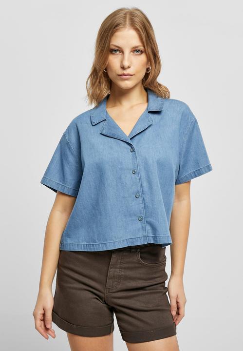Produktbild Urban Classics Ladies Light Denim Resort Shirt (5XL)