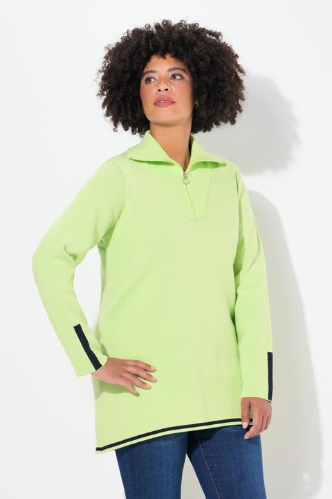 Actual product image Angel of Style Knitted sweater with double-faced knit and zip-up collar (56)