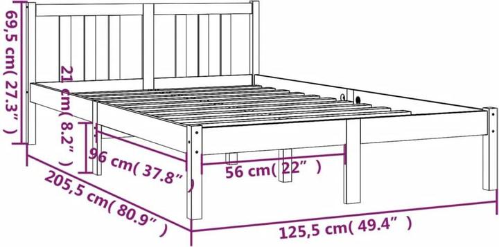 Image du produit vidaXL Bettrahmen (120 x 200 cm)