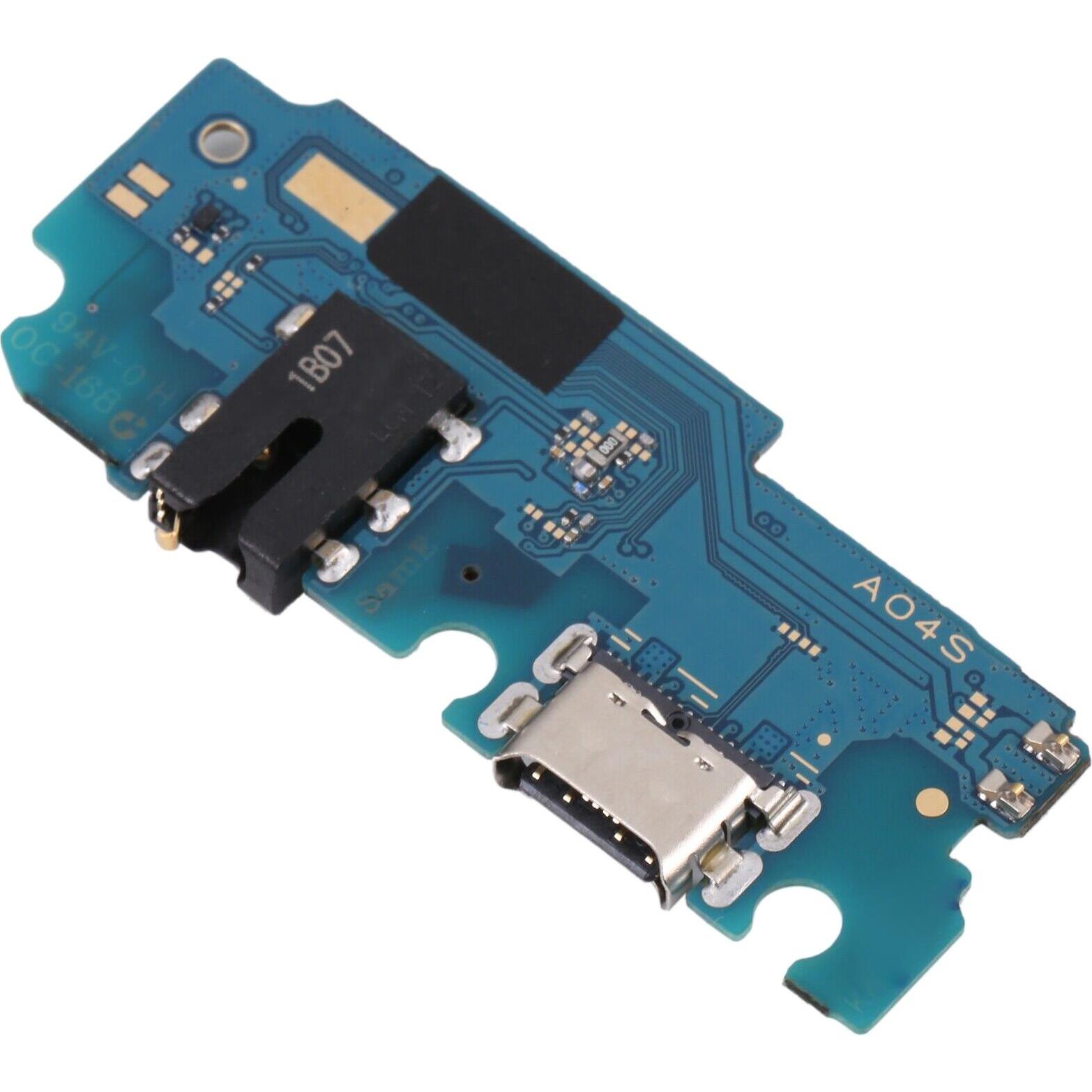 Thumbnail - Clappio USB-C Stecker + Mikrofon + 3.5mm Klinkenbuchse (Galaxy A04s), Mobilgerät Ersatzteile, Schwarz