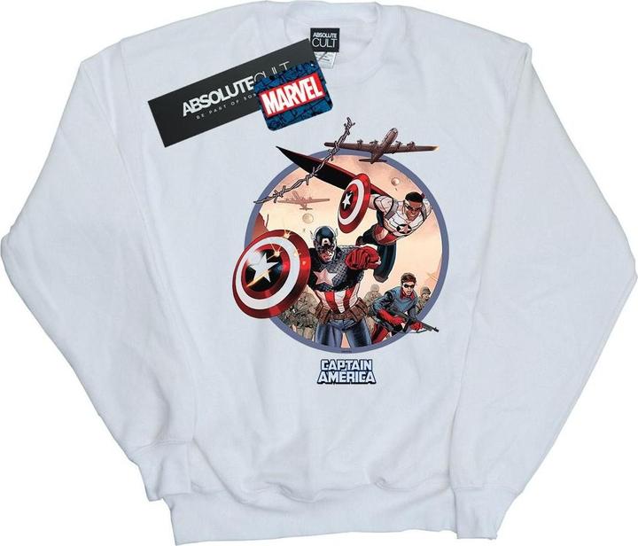 Actual product image Mens Captain America And Falcon In Battle Sweatshirt (XL)