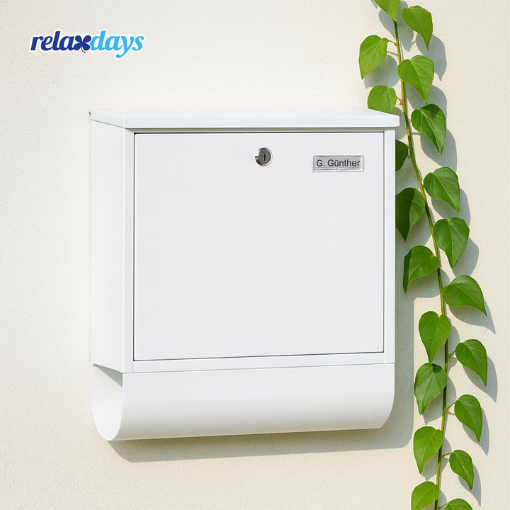 Produktbild Relaxdays Briefkasten mit Zeitungsfach