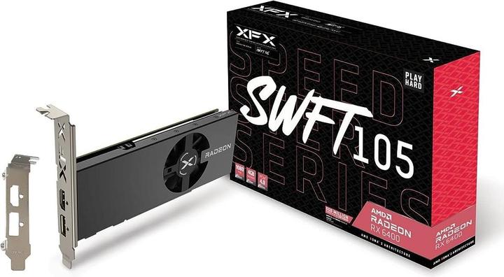 Actual product image XFX SPEEDSTER SWFT105 RADEON RX 6400 Gaming (4 GB)