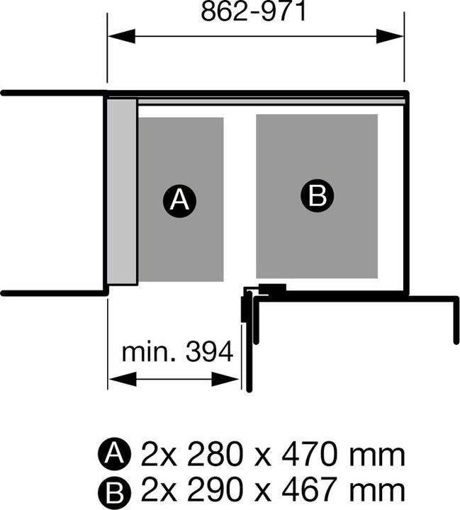 Produktbild Peka Metall Einhängetablar-Set Liro (1 Stk.)