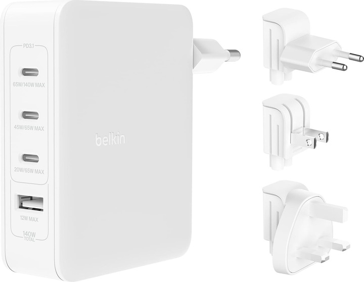 Actual product image Belkin Boost Charge Pro 4-Port GaN Charger (140 W)
