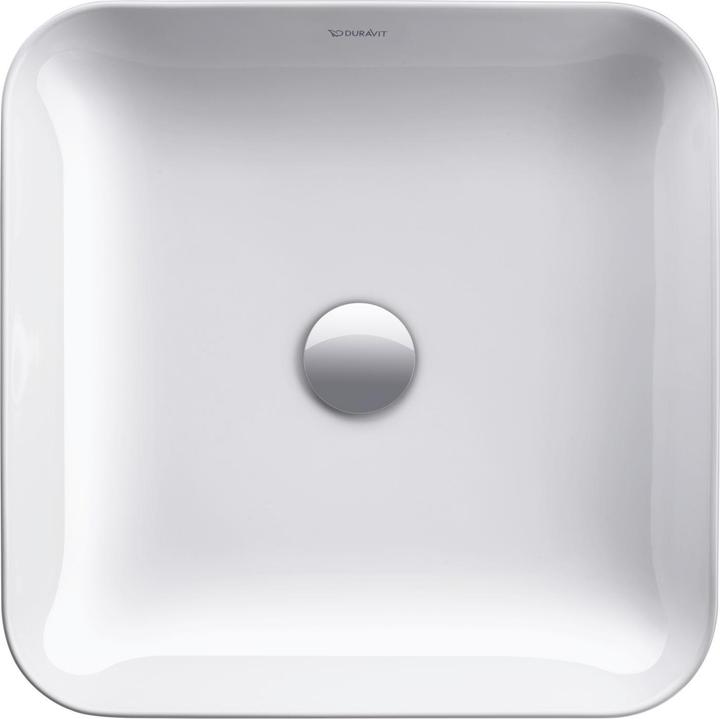 Actual product image Duravit Countertop basin CAPE COD o ÜL without tap hole bench 430x430mm white WG (430 mm, 430 mm)