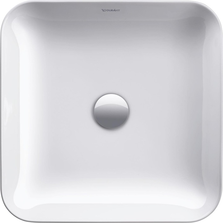 Image du produit Duravit Vasque à poser CAPE COD sans robinetterie 430x430mm blanc WG (430 mm, 430 mm)