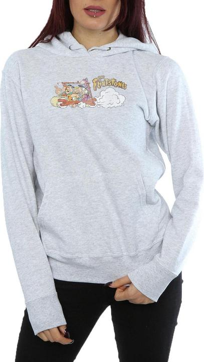 Immagine prodotto The Flintstones Family Car Distressed Felpa con Cappuccio Donna (XL)