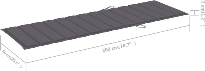 Produktbild vidaXL Sonnenliege (200 cm)