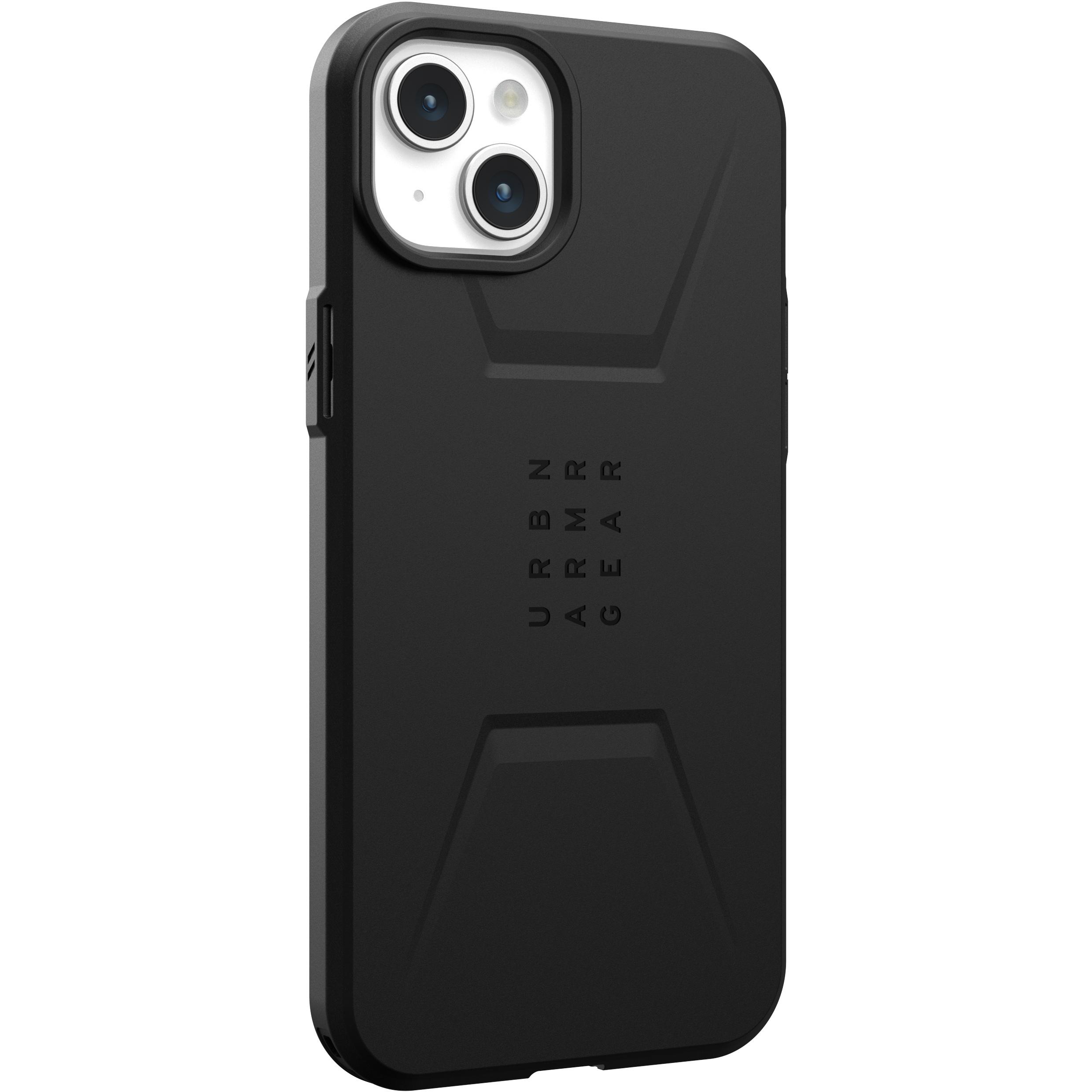 UAG Civilian Magsafe Case (Apple iPhone 15 Plus), Smartphone Hülle, Schwarz