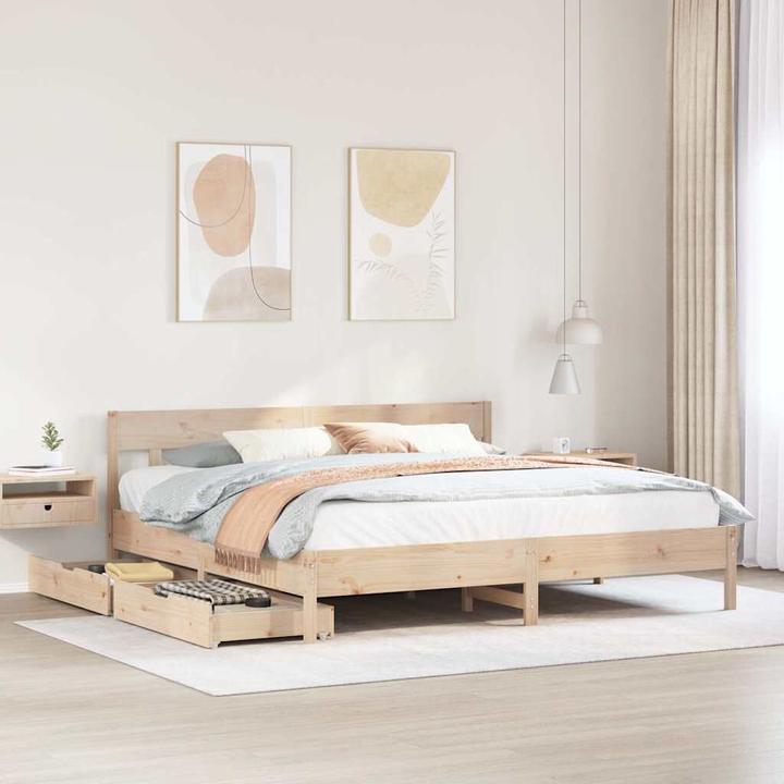 Actual product image vidaXL Bed without mattress 180x200 (180 x 200 cm)