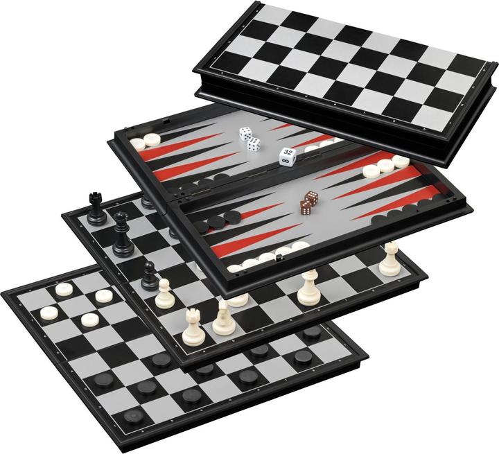 Productafbeelding Philos Schaken-Backgammon-Checkers Set