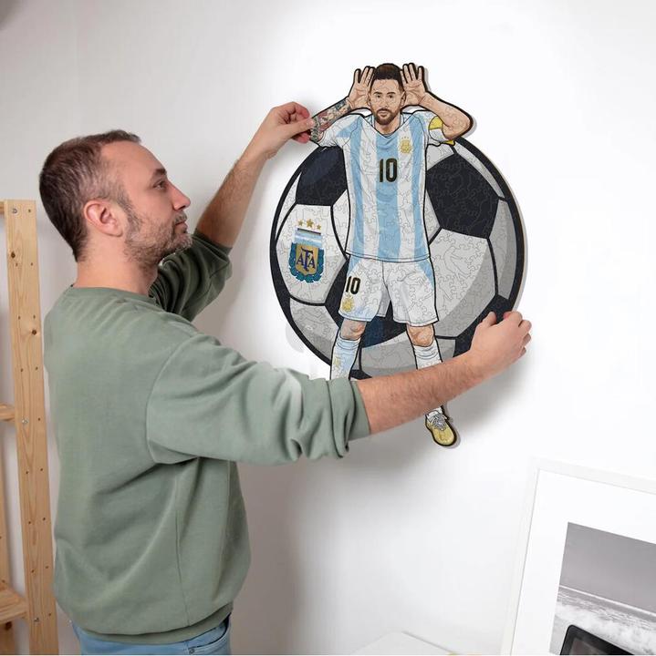 Produktbild Iconic Lionel Messi (Argentina) - Holz Puzzle Grösse L (500 Teile) (500 Teile)