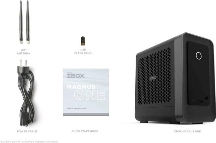Actual product image Zotac Zotac-ZBOX MAGNUS EU27507TC SFF Ultra 7 RTX5070 Ti Black W11 W11H (1000 GB, 16 GB, GeForce RTX 5070 Ti)