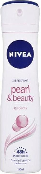Actual product image NIVEA Pearl & Beauty Antiperspirant Spray 150 ml (Spray, 150 ml)