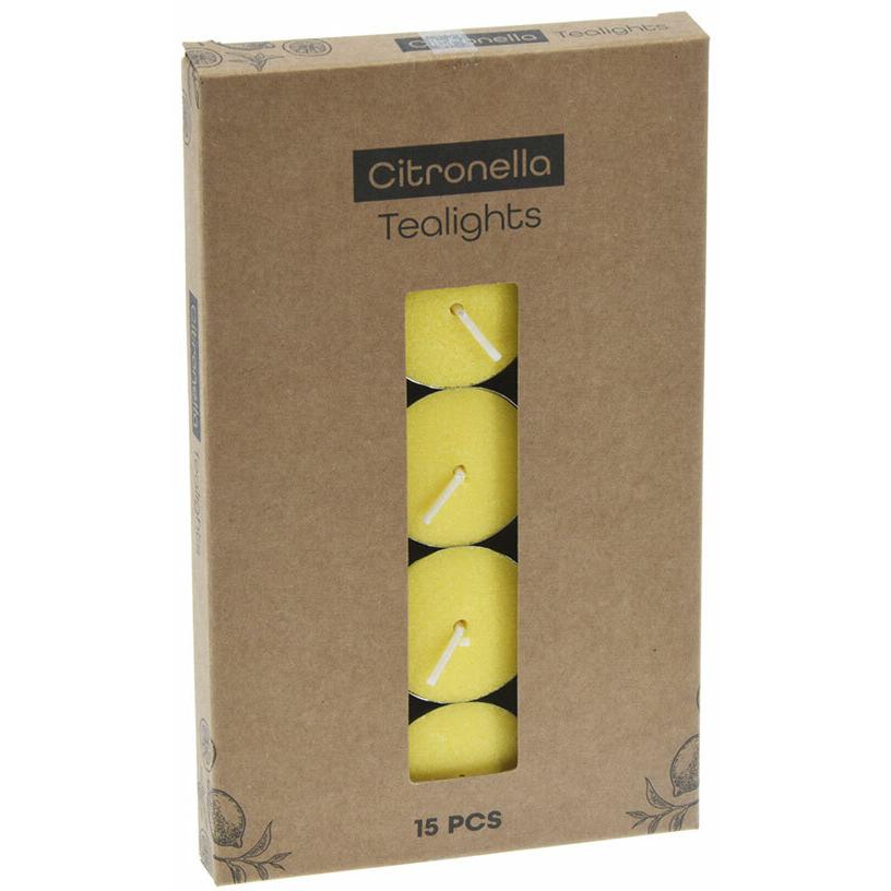 Fs-Star, Candela, Teelichter Zitronella 15 Stk. (15 pz.)