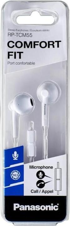 Actual product image Panasonic RP-TCM55E-K In-Ear Headphones Black (Cable)