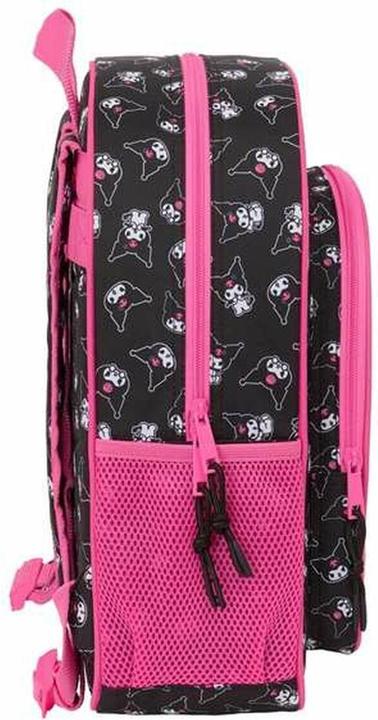 Actual product image Kuromi Schulrucksack Schwarz Pink 32 X 38 X 12 Cm