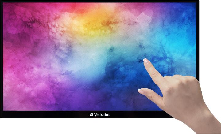 Produktbild Verbatim PMT-15 Portable Touchscreen Monitor 15.6" Full HD 1080p Metal Housing (1920 x 1080 Pixel, 15.60")