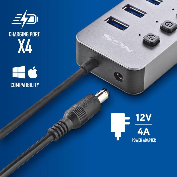 Produktbild NGS IHUB 10 (USB-C, 10 Ports)