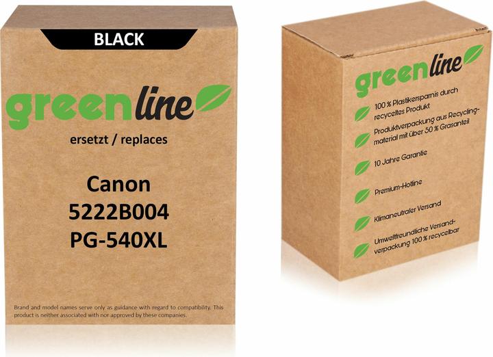 Immagine prodotto Inkadoo Cartucce per stampanti greenline sostituisce la cartuccia Canon 5222 B 004 / PG-540 XL con testina (FC)