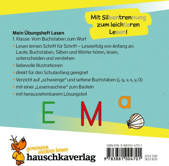 Immagine prodotto Mein Übungsheft Lesen 1. Klasse: Vom Buchstaben zum Wort (Tedesco, Agnes Spiecker, 2024)
