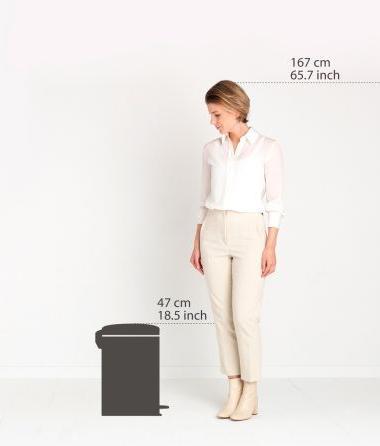 Actual product image Brabantia Pedal bin NewIcon 20 l, Dreamy Blue (20 l)