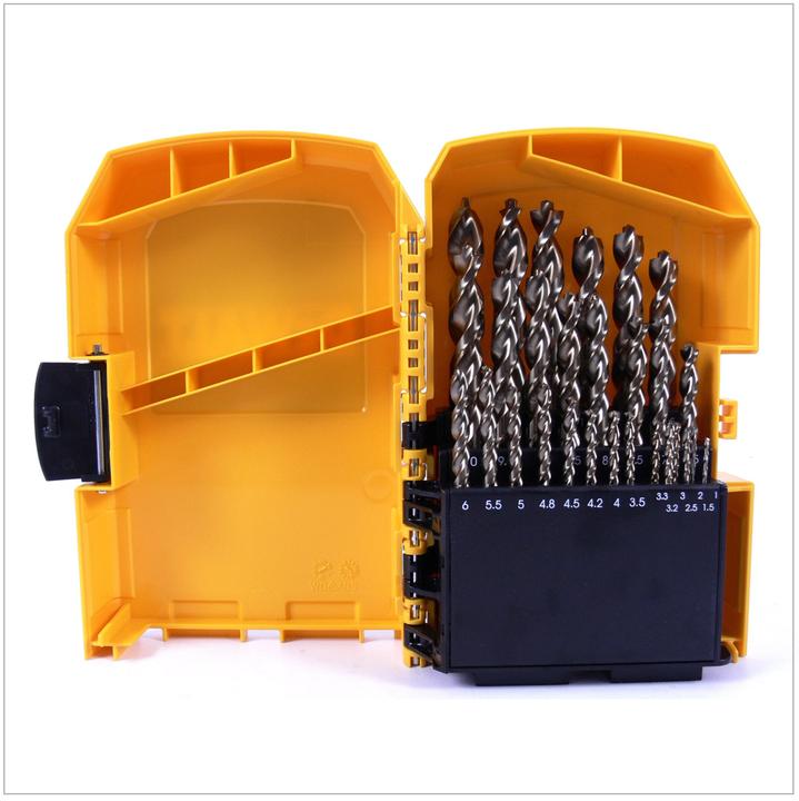 Produktbild DeWalt Extreme 2 HSSG (1 mm, 1.5 mm, 2 mm, 2.5 mm, 3 mm, 3.5 mm, 4 mm, 4.5 mm, 5 mm, 5.5 mm, 6 mm, 6.5 mm, 7 mm, 7.5 mm, 8 mm, 8.5 mm, 9 mm, 9.5 mm, 10 mm, 10.5 mm, 11 mm, 11.5 mm, 12 mm, 12.5 mm, 13 mm, 3.2 mm, 3.3 mm, 4.2 mm, 4.8 mm)