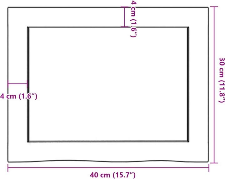 Immagine prodotto vidaXL Lian (40 x 30 x 4 cm)