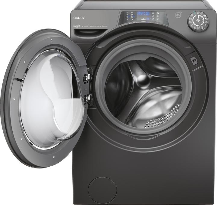 Image du produit Candy RP4 476BWMRR/1-S Lave-linge, A, chargement frontal, profondeur 45 cm, 7 kg, Anthracite (7 kg, Gauche)