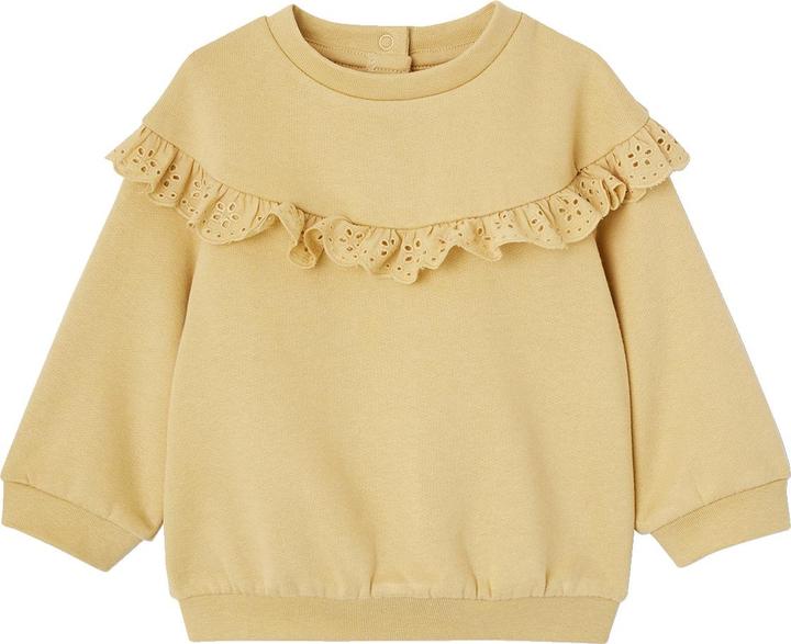 Actual product image Vertbaudet Mädchen Baby Sweatshirt mit besticktem Volant (68)