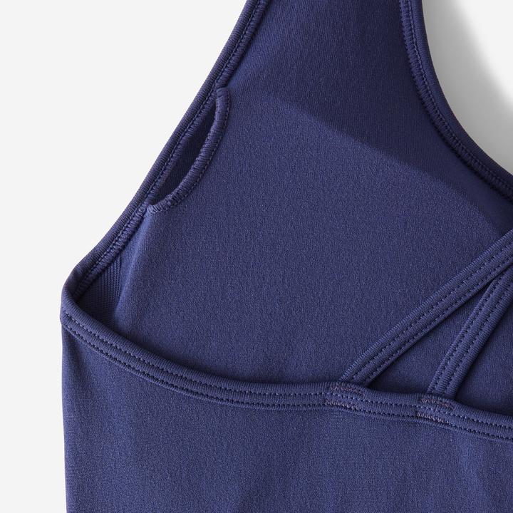 Image du produit Kimjaly Brassière bretelles croisées maintien léger Femme, Bleu foncé (M)