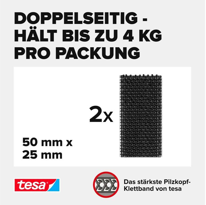 Actual product image tesa Ultra Power Lock Strips (25 mm, 4 kg)