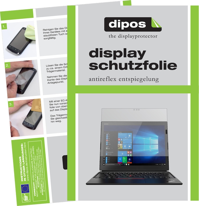 Produktbild Dipos Displayschutzfolie Antireflex (2 Stück, ThinkPad X1)