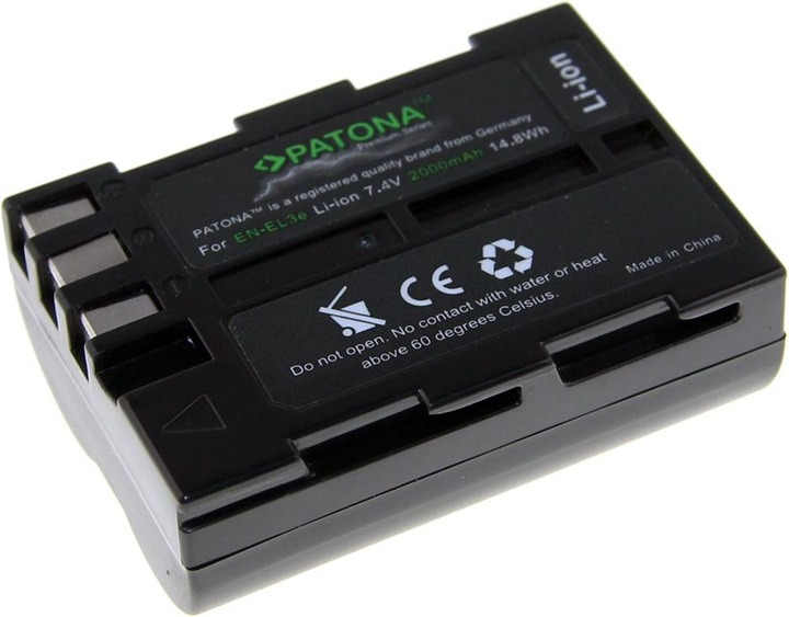 Actual product image Patona Nikon EN-EL3E (Rechargeable battery)