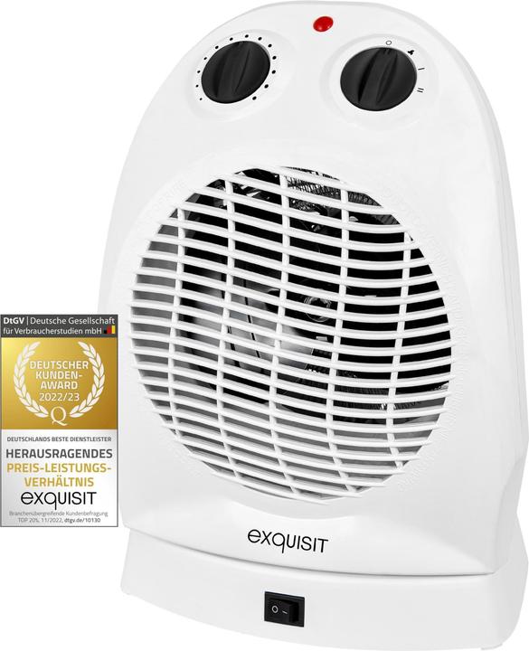 Image du produit GGV Chauffage ventilé HL 32027 we 2 niveaux de chaleur (1000/2000 watts) réglage froid (mode (2000 W)