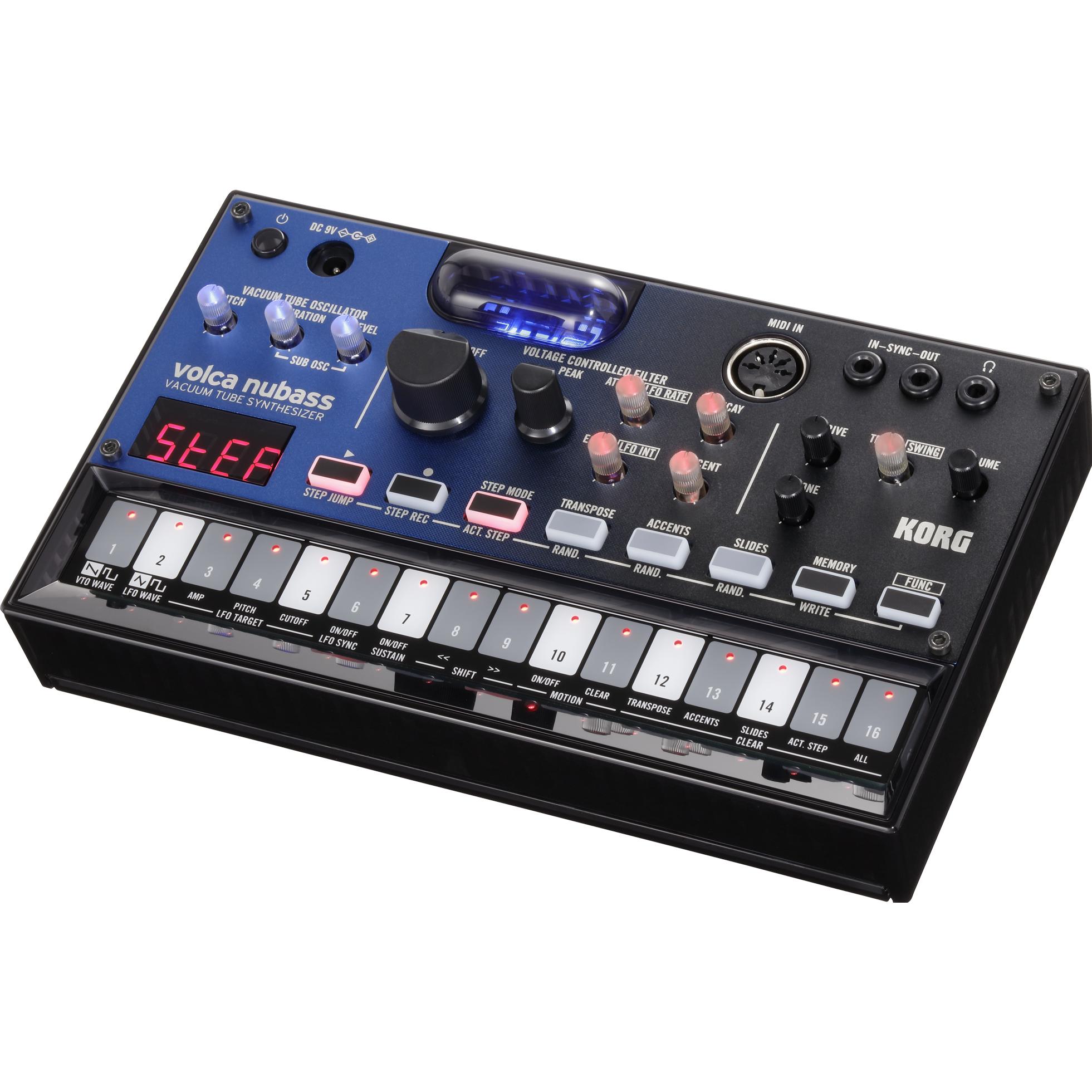 Korg Volca Nubass, Synthesizer, Schwarz