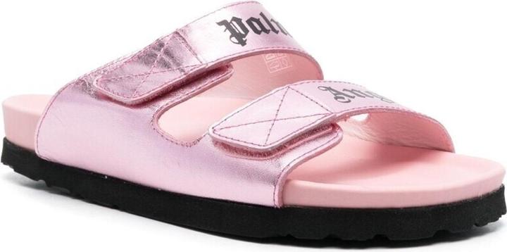 Actual product image Palm Angels Leather Logo Sandals (39)