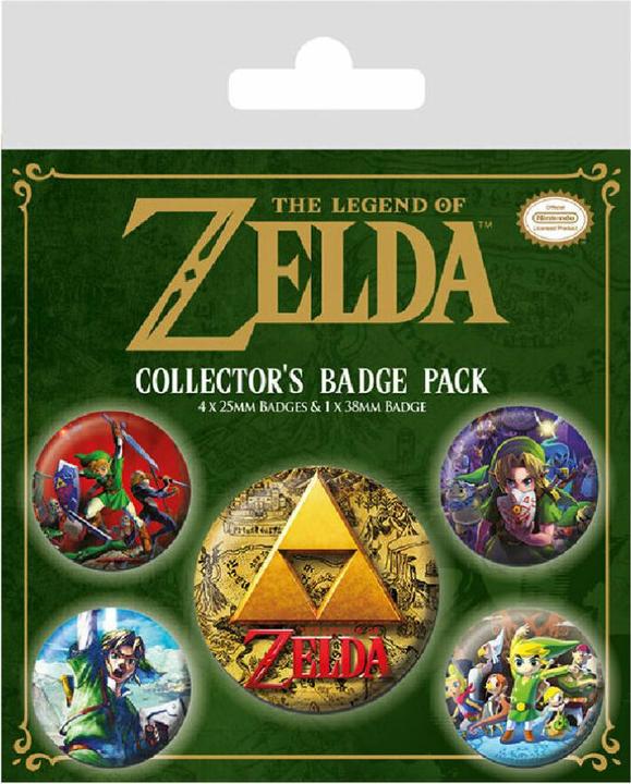 Immagine prodotto Pyramid ZELDA - Pacchetto 5 distintivi - The Legend of Zelda CLASSIC